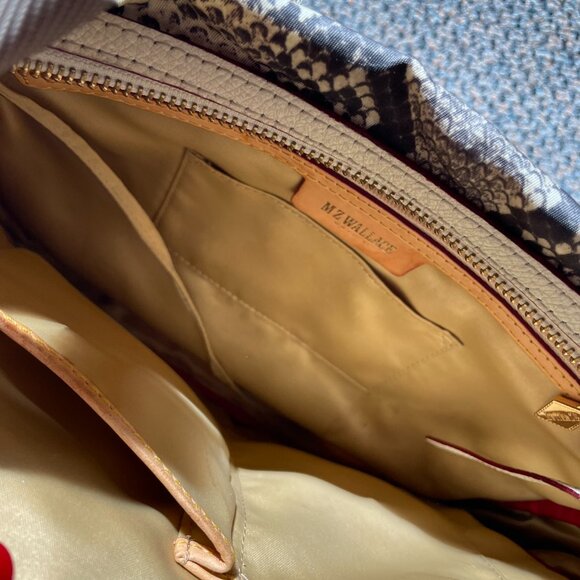 MZ Wallace Mia Snakeskin Print Crossbody Bag - Picture 10 of 10